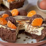 Chocolate Orange Easter Egg Cheesecake