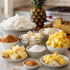 No Bake Tropical Pineapple Cheesecake_Ingredientes